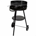Coal Barbecue with Wheels Aktive Textilene 42 x 76,5 cm Black