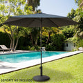 Sunshade Aktive 300 x 245 x 300 cm Anthracite Ø 300 cm