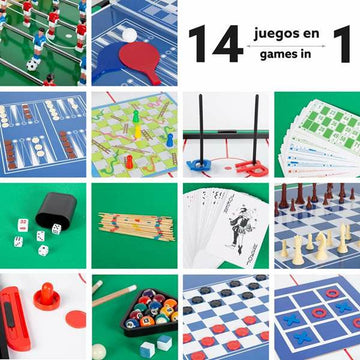 Table multi-jeux Colorbaby 122 x 80 x 61 cm 14 en 1