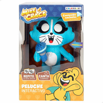 Peluche sonore Mikecrack Akela 25 cm Bleu