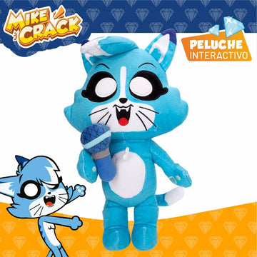 Peluche sonore Mikecrack Akela 25 cm Bleu