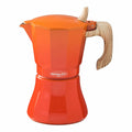 Cafetière Italienne Oroley Petra 6 Tasses Orange Aluminium