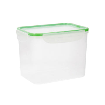 Hermetic Lunch Box Quid Greenery Transparent Plastic (3,7 L) (Pack 4x)