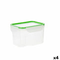 Boîte à lunch hermétique Quid Greenery 1,8 L Transparent Plastique (Pack 4x)