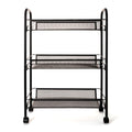 Vegetable trolley Quid Tito Black Metal 44 x 26 x 63 cm