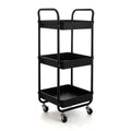 Vegetable trolley Quid Apolo Black Metal 34,5 x 29,5 x 77 cm