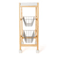 Vegetable trolley Quid Gala White Wood 40,5 x 24 x 60 cm