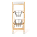 Vegetable trolley Quid Gala White Wood 40,5 x 24 x 60 cm