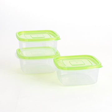 Ensemble de Boîtes à Lunch Quid Refresh 3 Pièces Vert Plastique