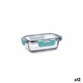 Lunchbox hermetisch Quid Purity rechteckig 370 ml Durchsichtig Glas (12 Stück)