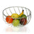 Coupe à fruits Métal Chrome (28 x 14 x 28 cm)