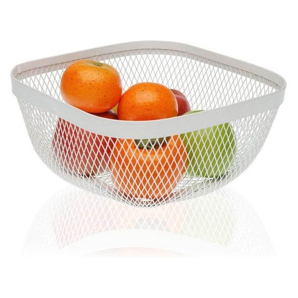 Fruit Bowl Metal Steel (26,5 x 12,5 x 26,5 cm)