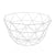 Fruit Bowl Versa White Steel Iron (27 x 13 x 27 cm)