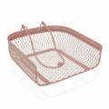 Napkin holder Versa Pink Metal Steel 20 x 6,8 x 18,5 cm