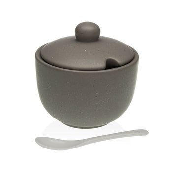 Sugar Bowl Versa Grey Ceramic Dolomite (11 x 11 x 12 cm)