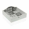 Napkin holder Versa Mosaic MDF Wood (18 x 7 x 18 cm)