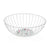 Fruit Bowl Versa Acebo White Metal Steel MDF Wood 28 x 10 x 28 cm