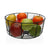 Fruit Bowl Versa Black Metal Ceramic Steel 26 x 11 x 26 cm