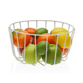 Fruit Bowl Versa White Metal Ceramic Steel 26 x 13 x 26 cm