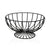 Fruit Bowl Versa Black Metal Ceramic Steel 26 x 11 x 26 cm