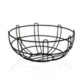 Fruit Bowl Versa Black Metal Ceramic Steel 26 x 11 x 26 cm