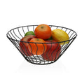 Fruit Bowl Versa Black Metal Ceramic Steel 28 x 11,5 x 28 cm