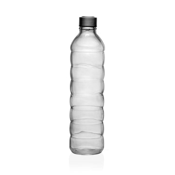 Bouteille Versa 1,22 L Transparent verre Aluminium 8,5 x 33,2 x 8,5 cm