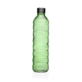 Flasche Versa 1,22 L grün Glas Aluminium 8,5 x 33,2 x 8,5 cm