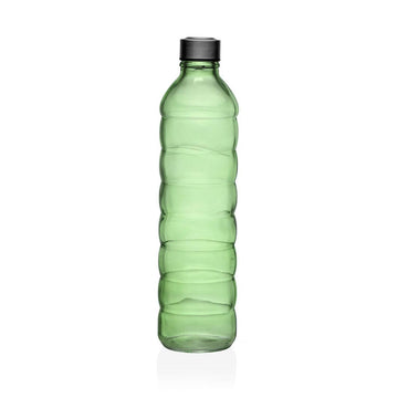 Flasche Versa 1,22 L grün Glas Aluminium 8,5 x 33,2 x 8,5 cm
