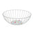 Fruit Bowl Versa Flandes Metal Steel MDF Wood 28 x 10 x 28 cm