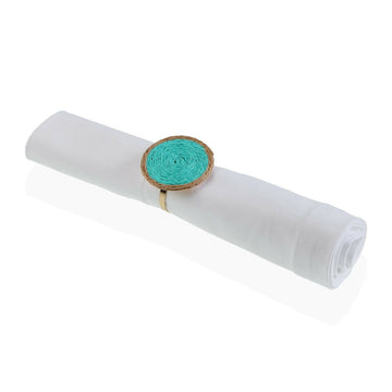 Napkin ring Versa Green Metal Paper 5 x 4,5 x 5 cm