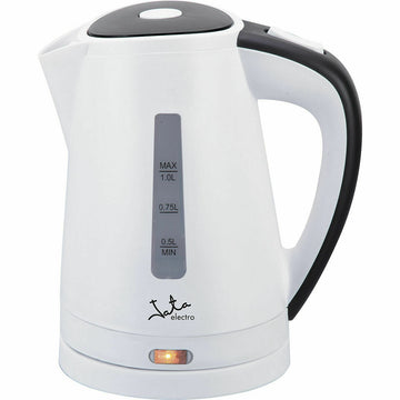 Kettle JATA White Black Stainless steel Plastic 2000 W 1 L