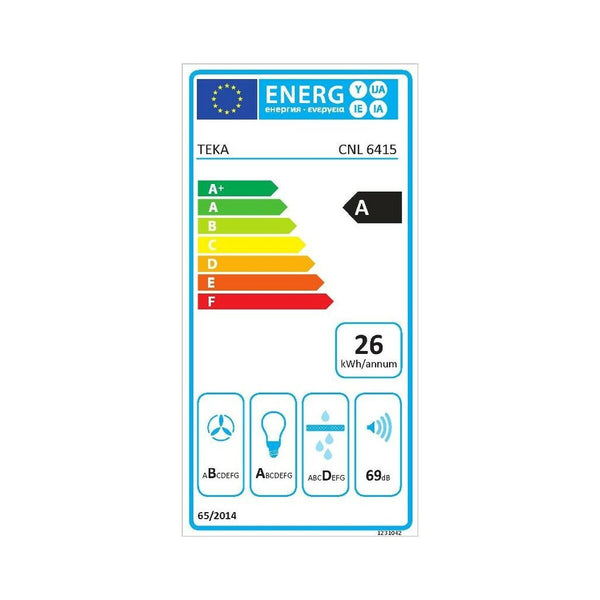 Hotte standard Teka 40436811 60 cm 385 m3/h 64 dB 110W Blanc