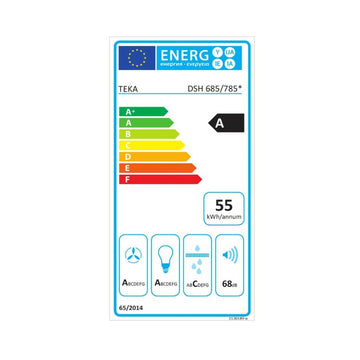 Hotte standard Teka 40484200 60 cm 735 m3/h 68 dB 286W Argenté Acier