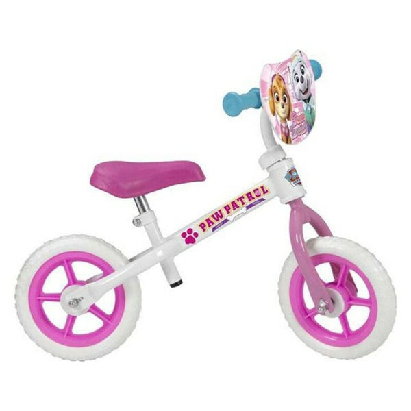 Vélo pour Enfants Paw Patrol 10" The Paw Patrol Blanc Rose