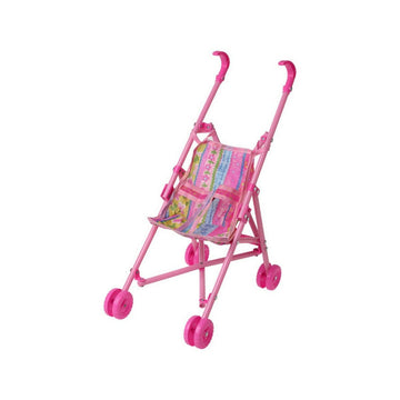 Doll Stroller Pink Plastic