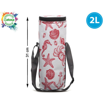 Sac Glacière Bouteille Rouge 2 L Marin