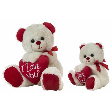 Fluffy toy Creaciones Llopis I love you Bear Heart 28 cm