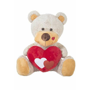 Fluffy toy Creaciones Llopis Beige Bear Heart 110 cm