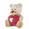 Fluffy toy Creaciones Llopis Beige Bear Heart 60 cm