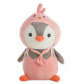 Jouet Peluche Kit Pingouin Rose 80 cm