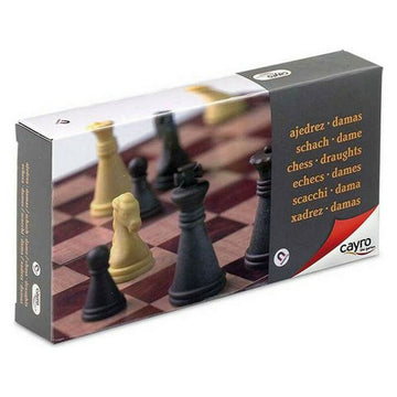 Chess and Checkers Board Magnetic Cayro C450 Plastic (16 x 16 cm)