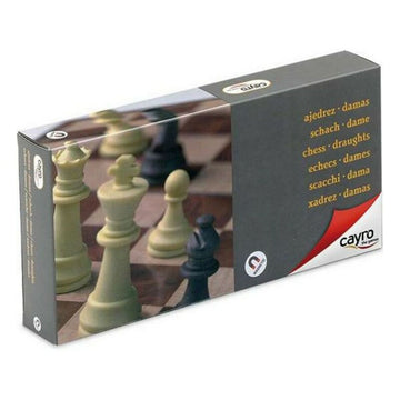 Chess and Checkers Board Cayro 453 Plastic Magnetic