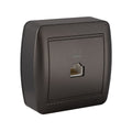 Telephone and ADSL socket Solera Mural Graphite RJ45