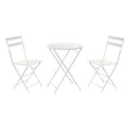 Ensemble Table + 2 Chaises DKD Home Decor Blanc 80 cm 60 x 60 x 70 cm (3 pcs)