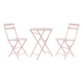 Table set with 2 chairs DKD Home Decor MB-177410 Pink 60 x 60 x 75 cm (3 pcs)