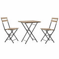 Table set with chairs DKD Home Decor 60 x 60 x 74 cm (3 pcs)