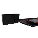 Draining Rack for Kitchen Sink DKD Home Decor Black Red Metal polypropylene 47,5 x 26,5 x 11 cm