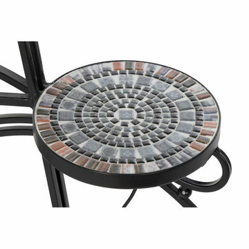 Cache-pot DKD Home Decor Bicyclette Céramique Mosaïque Noir Multicouleur Forge 70 x 28 x 57 cm (70 x 28 x 57 cm)