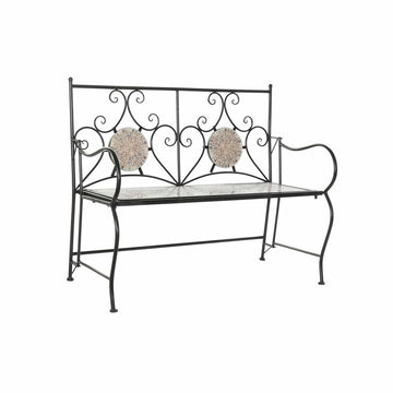 Banc DKD Home Decor Céramique Mosaïque Forge (111 x 54 x 88 cm)